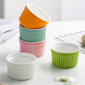 Masely Colorful Ceramic Striped Bowl: A Versatile Kitchen Utensil