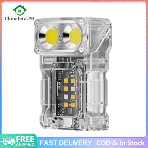 [Fast Delivery] COB+SMD LED Portable Torch Lamp USB Rechargeable Camping Work Light Power Display Powerful Flashlight for Night Running