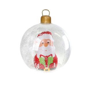 OKKFINE Transparent Inflatable Christmas Ball Glossy Finish Thick PVC Outdoor Inflatable Decoration Durable Decorated Pattern PVC Inflatable Ball Outdoor Decoration