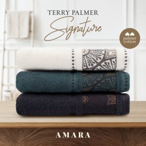 Handuk Terry Palmer Signature 50x100 / 70x140 Dewasa Amara / Handuk Mandi Travel Besar Anti Bakteri & Tebal
