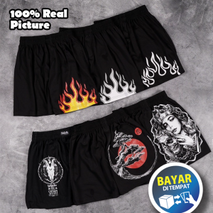 Celana Boxer Polos dan Motif Distro Bahan Cotton Combed Adem Lembut Celana Pendek Tidur Pria Murah\nCelana Boxer Motif Distro Pria Dewasa Cowok Murah Meriah Kekinian Viral Kece Habis Rayon