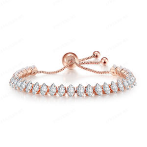 European and American Style Tennis Bracelet with Exquisite Horse Eye Stones