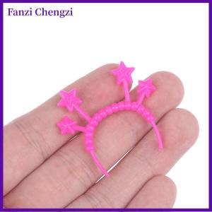 Fanzi 5 cái Nhà búp bê thu nhỏ Headband Thỏ Mèo Gấu tai đầu ban nhạc búp bê mini tóc phụ kiện tóc cho búp bê 30cm