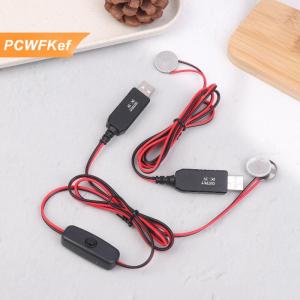 【PCWFKef】 Usb để 3V CR2032 pin giả dây sạc với thiết bị chuyển mạch cung cấp điện cáp cho đồng hồ Microphone đồ chơi từ xa