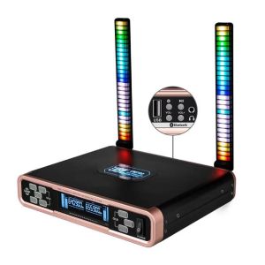 Newest Harman VM700 Chargerable UHF Bluetooth Wireless Microphone With LED breathing light For Professional KTV entertainmentStage performancefamily entertainment K song