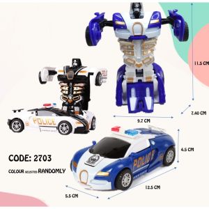 Musical Police Car Play Vehicles Toys for Kids Boys Girls Gift Toys Mainan Budak Lelaki - LED Lights & Sounds Effect