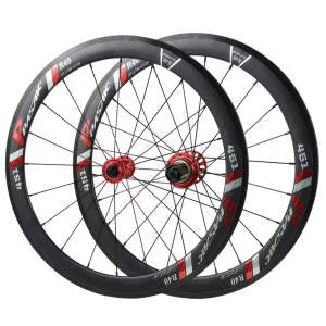 Bicycle wheelset folding wheels 20-inch 1-1/8 V-brake 20*1-3/8 451mm front wheel 74mm rear wheel 130mm - HB06/R40(06)