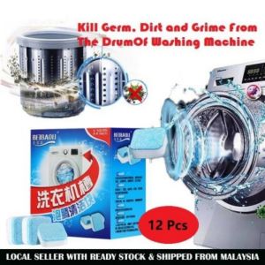 12pcs Laundry Washing Machine Cleaner Deep Cleaning Dirt Descale Cube
