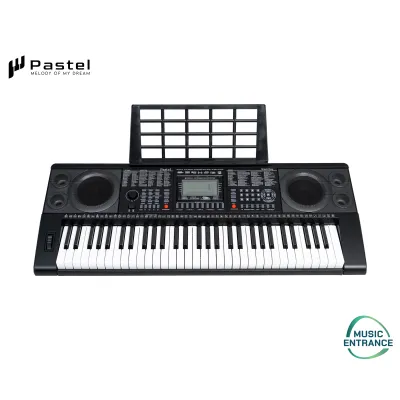 Pastel Siam Key Keyboard คีย์บอร์ดไฟฟ้า Siamkey 61คีย์ มีทัชชิ่ง พร้อม MIDI และเสียงเครื่องดนตรีไทย คู่กับ ขาตั้งคียบอร์ด
