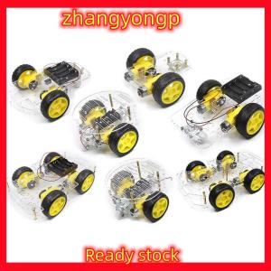 [ZY] Legend Tự làm tránh theo dõi động cơ thông minh Robot xe Chassis Kit với tốc độ mã hóa hộp pin 2WD 4WD mô-đun cho UNO R3