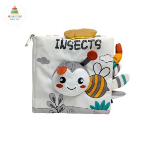 พร้อมส่ง หนังสือผ้ารูปสัตว์ 3 มิติ แบบนิ่ม มีเสียง เสริมสร้างพัฒนาการเด็ก Montessori