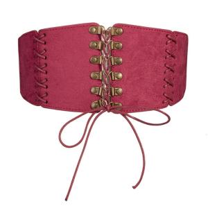 Female Corset Waist Belt Steampunk Waspie Belt Universal Lace Up Waspie Cosplay Party Dress Accessories Novelty Costume