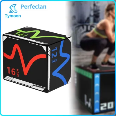 3 in 1 Plyometric Jumping Box Step up Box Versatile High Density Portable Heavy Duty Strength Training for Workout Home Gym