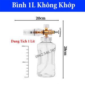 Bộ súng xịt rửa xe và bình tạo bọt tuyết cao cấp cho máy rửa xe áp lực cao máy xịt rửa ( Bình Trong Xịn )