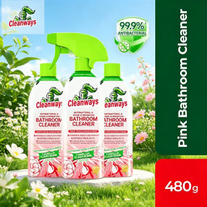 Cleanways Pink Bathroom Cleaner Deodorize Glass Toilet Faucet Yellow Stain Cleaner 480g Kids friendly
