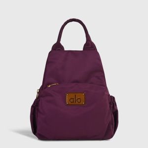 ALO Backpack Women Nylon Anti‑Theft Lightweight Waterproof Backpack Casual Gym Yoga Travel School Daily Shoulder Bag