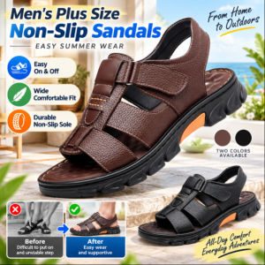 SL Large Size Mens Anti Slip Sandals Big Size Mens Non Slip Slippers Wide Width Breathable Indoor Outdoor Slippers