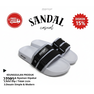 MERCY - SANDAL SLIDE SLOP TRAVELING WHITE EDISION