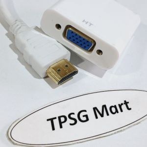 Cáp HDMI ra VGA - Cáp dài 20Cm (Thiết bị tự nhân xuất hình - PLUG AND PLAY)