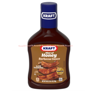 Kraft 495gr Slow Simmered Original Hint Of Honey Hickory Smoke Sweet Brown Sugar Barbecue Sauce Saus BBQ Barbeque Kraftt Sos Kemasan Botol