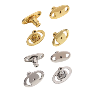 4pcs Large Earring Support Backings For Droopy Ears Secure Heavy Earrings With Adjustable Lift Locking Studs Gold/Silver
