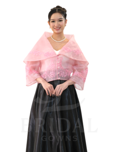 Set Traditional Maria Clara Inspired And Satin Skirt