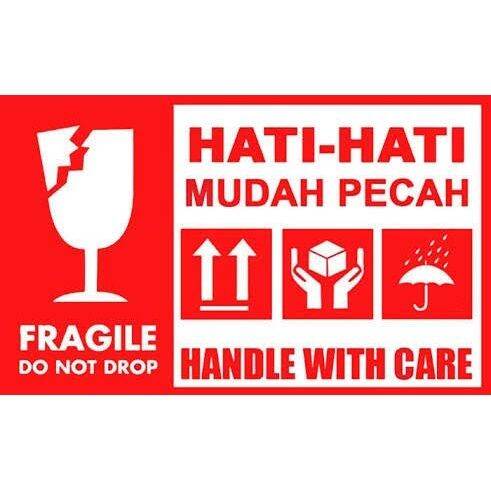 Stiker Fragile Jangan Dibanting Sticker Fragile Pengaman Lazada Indonesia