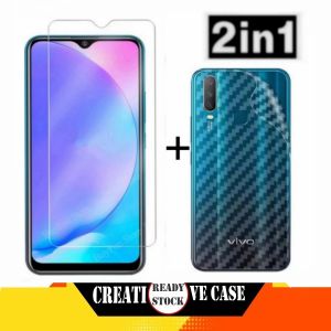 PROMO PAKET 2 IN 1 Tempered Glass VIVO V29e 5G / VIVO Y17S 2023 / VIVO Y12 / VIVO Y15 / VIVO Y17 Anti gores Kaca Pengiriman Cepat