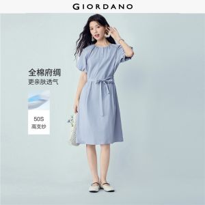 GIORDANO Women Dress Non-Elastic Dress Woven Fabric Dress Stylish Item No. 05466078 High Quality Comfortable Daily Wear