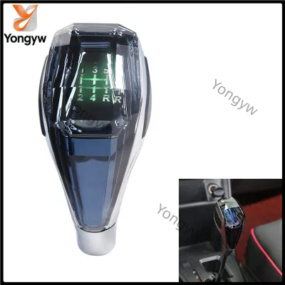 [Yongyiw]Car Universal LED Crystal Handles Manual Transmission Gear Shift Knob Lever Stick Head for Toyota Honda Hyundai Nissan