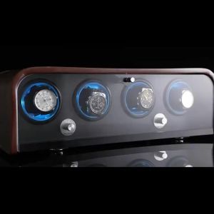 BLUETIDE Watch Winder  Automatic for 2/4/6/9 Mechanical Watches with Super Quiet Motor LED Light Watch Winder