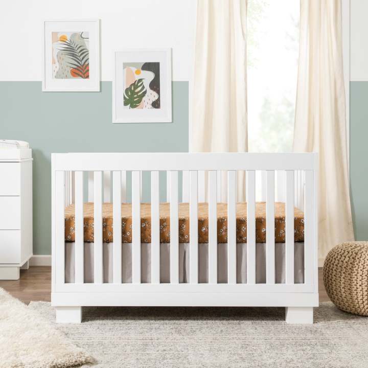 Babyletto Modo 3-in-1 Convertible Crib with Toddler Bed Conversion Kit  (White) Lazada PH