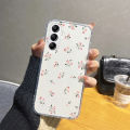 Phone Case Samsung A25 A15 A35 A55 Cute little flower Pattern Transparent Soft Silicone Casing Galaxy A25 A15 A35 A55 Phone Cover. 