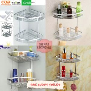 RAK SUDUT DINDING TOILET SHENAR / RAK SUDUT / RAK POJOK (TEMPAT SABUN DAN SHAMPOO)