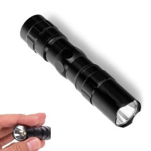 3W Mini LED Flashlight Aluminum Shell Portable LED Focus Light Mini Waterproof Flashlight Hiking Camping Cycling Fishing Outdoor