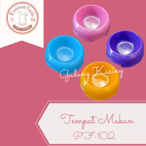Tempat Makan Kucing Anjing PF102 Cat Dish Round Mix Colour