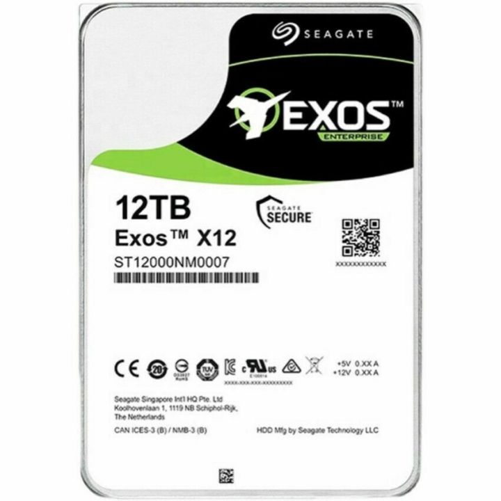 Seagate Exos X12 12TB ST12000NM007 Enterprise 7200RPM 256MB 3.5" SATA ...