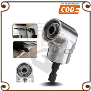 Kepala Mesin Bor Obeng L Bengkok Mata Bor L Driver Sudut Soket Obeng Adaptor 1/4 Inch Bor Hex Holder