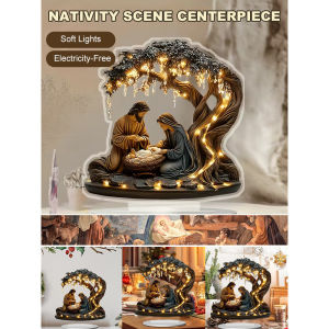 COD✨Hot Sale✨Acrylic Christmas Angel Statue Standing Sign Ornament / Christmas Hanging Craft / Acrylic Christmas Tree Ornament / Christmas Angel Ornament Suitable For Multiple Scenes