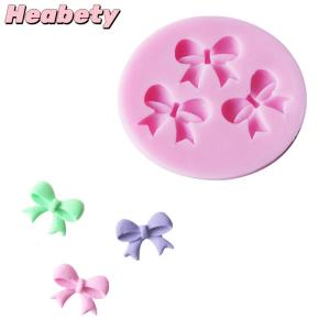 Heabety New DIY 3D Cake Decorating Bowknot Shaped Fondant Sugar Cake Silicone Mold Art Tools
