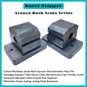 Stopper Stoper Belakang Avanza Rush Xenia Terios Bahan Karet Ban 1Set(2Pcs)