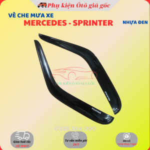 Vè che mưa xe MERCEDES SPRINTER 2006 - 2019 nhựa đen thái cao cấp dày dặn sáng bóng