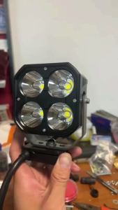 CNC Hợp Kim Nhôm Spotlight Phát Hành Nhanh Chân Đế Với Cáp Nguồn Chống Trộm Gắn Nhanh Ngắt Kết Nối Đèn LED Pod Giá Đỡ Cho Xe SUV Jeep Wrangler Xe Tải Modificat Dây nịt