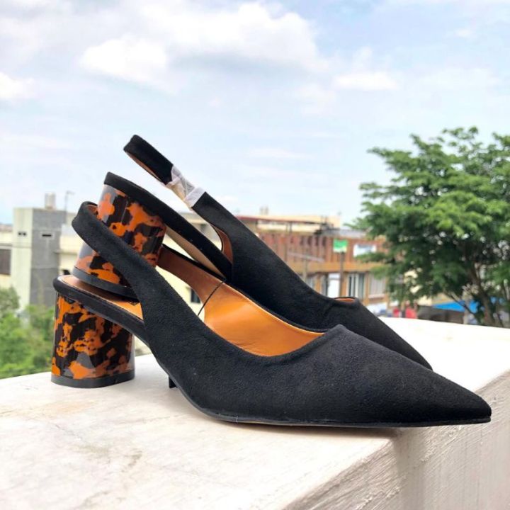 Terlaris dan Terbaru Sepatu wanita High Heels zara motif macan 5cm