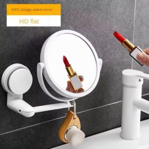 ADREE Folding Arm Wall Mirror Double Side Without Drill Cosmetic Makeup Suction Mount Swivel Bathroom Mirror Bathroom