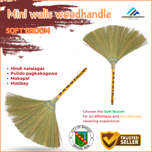 OmniMerchDepot Medium & Large Green Soft Brooms Walis tambo Makapal at Matibay Broom Sweeper Heavy Duty Green Walis Tambo – Medium & Large Soft Brooms Makapal at Matibay Sweeper for Indoor & Outdoor Use
