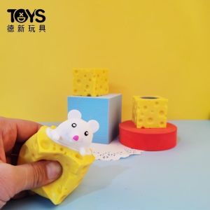 Mainan Pop it Squishy/Mainan Keju tikus Squish /Mainan Pencet pop it - Kuning ABU