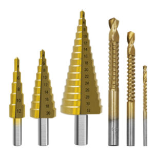 3/6PCS HSS Steel Titanium Step Drill Bit Set 4-12/20/32mm Metal Hole Cutter Wood Cone Core Drilling Hole Saw Tool Twist Saw Drill | Home Promall