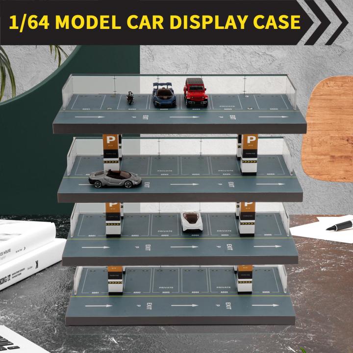 1/64 Scale 4 Tiers Scenery Diecast Mini Vehicle Model Car Display Case ...