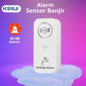 KERUI Alarm Sensor kebocoran air Smart Water Leak Detector Sensor Banjir Tuya 90 dB WIFI Control